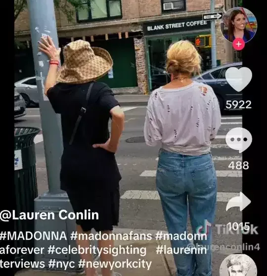 Madonna ilk dəfə Nyu-Yorkda gəzintiyə çıxdı