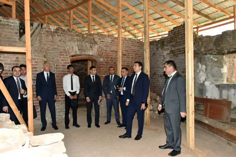 Mədəniyyət naziri Lənkəran şəhərindəki Dairəvi qalaya baxış keçirdi