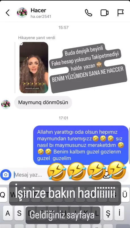 İzləyicisinin təhqirinə cavab verdi