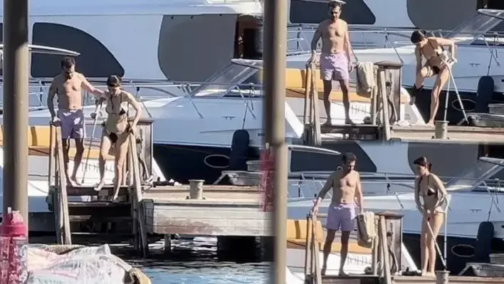 Berenin əsa ilə dəniz keyfi