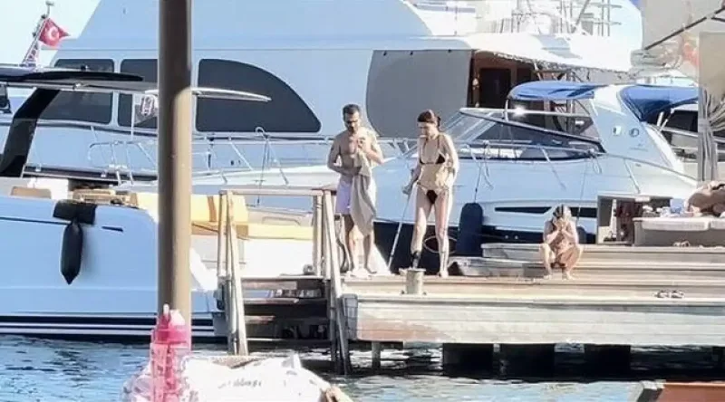 Berenin əsa ilə dəniz keyfi