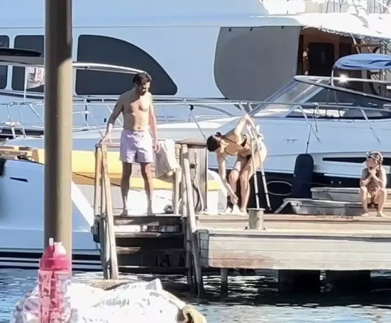 Berenin əsa ilə dəniz keyfi