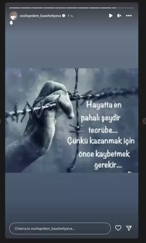 "Qazanmaq üçün məğlub olmaq lazımdır"