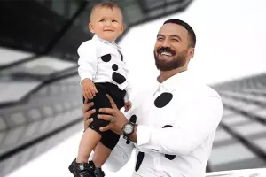 Oğlunun hovuzdan videosunu paylaşdı