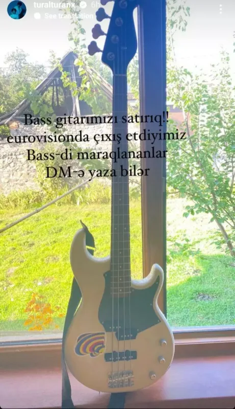 "Eurovision"da istifadə etdikləri gitaranı satışa çıxardılar