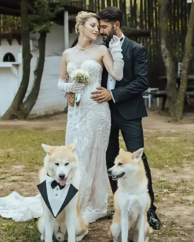 Məşhur aktyorun toyundan görüntülər