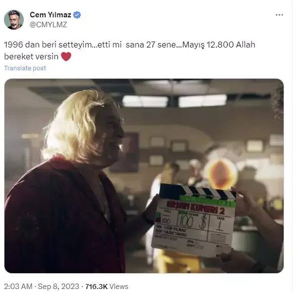 Məşhur aktyor bu qədər pensiya alır