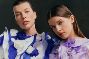 Qızı ilə birgə kamera qarşısına keçdi