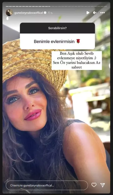 Günel evlilik təklifinə belə cavab verdi