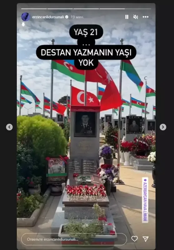 Türkiyəli məşhur Qənirə Paşayevanın məzarını ziyarət etdi