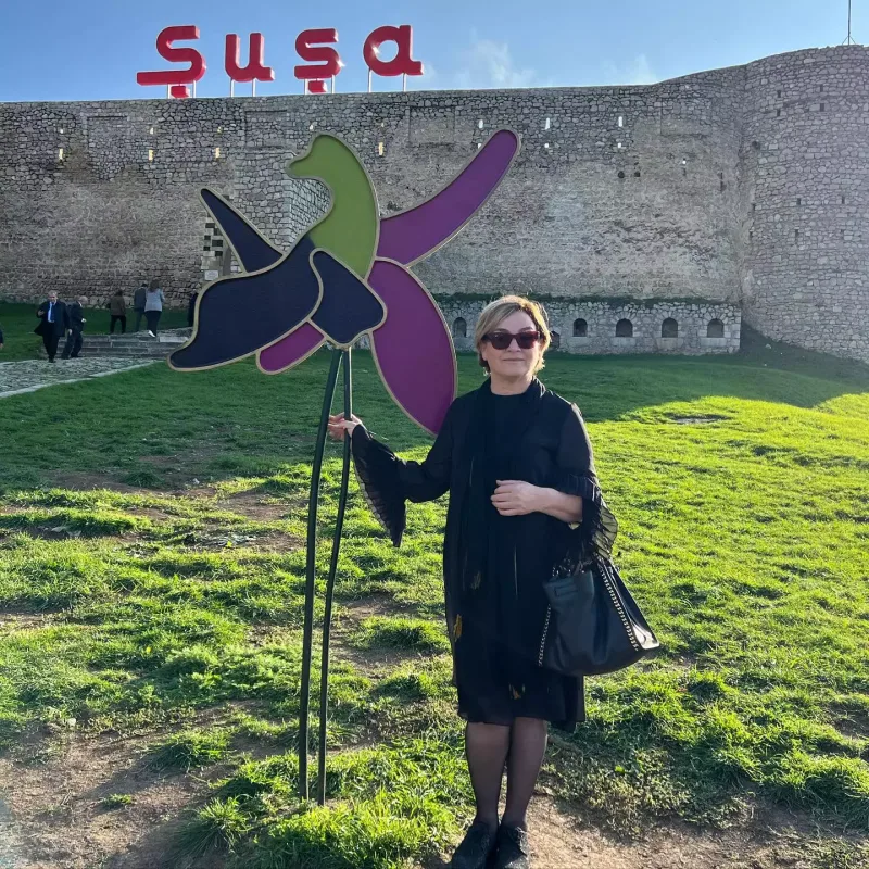 Məlahət Abbasova Şuşada