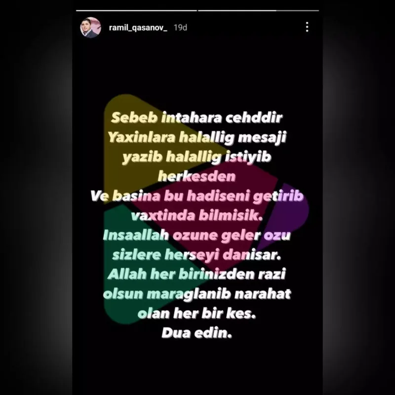 Ramil Qasanov intihara cəhd edib?