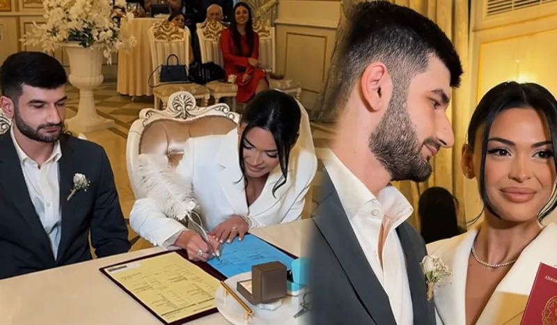 Razinin nikahından ilk görüntülər