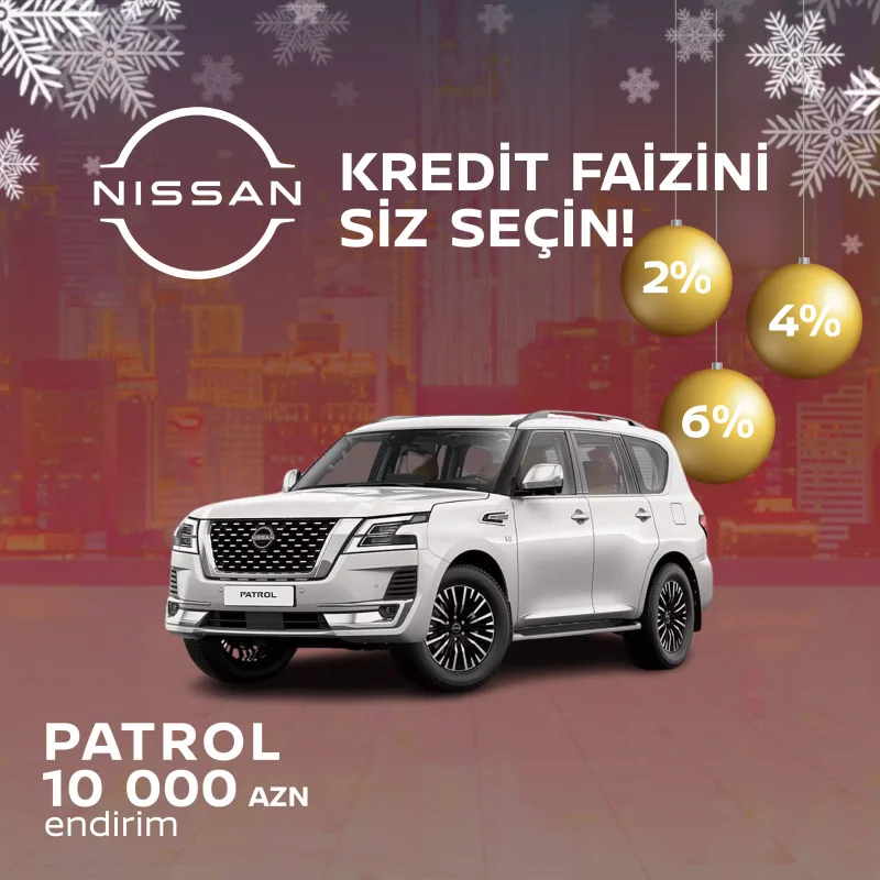 Nissan Azərbaycandan “Kredit Faizini siz seçin!” kampaniyası