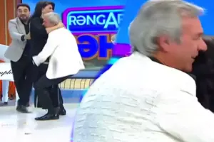 Efirdə Təranəni qucağına aldı