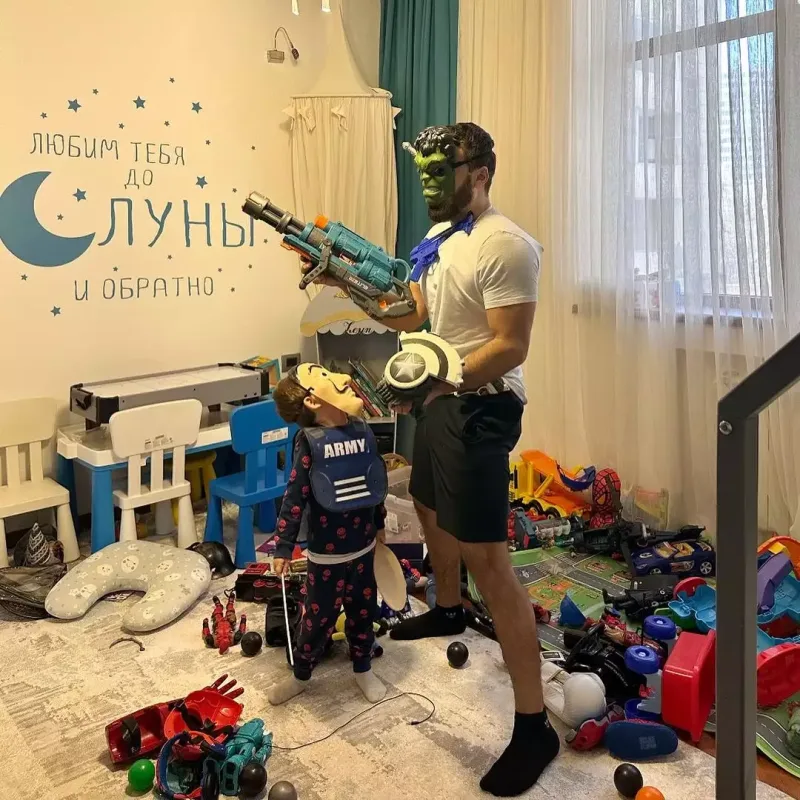 Zamiqlə oğlunun əyləncəli anları