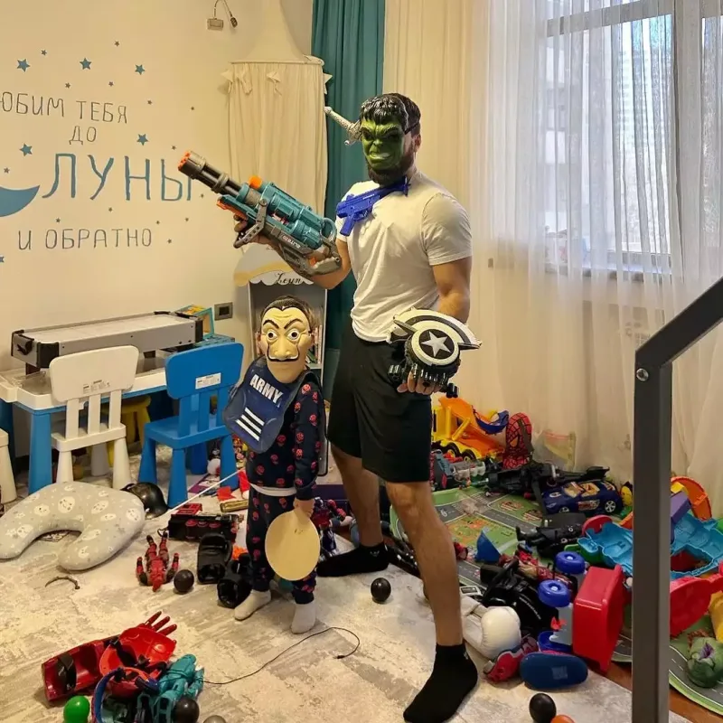 Zamiqlə oğlunun əyləncəli anları