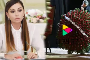 Mehriban Əliyeva Aygün Bəylərlə vidaya əklil göndərdi