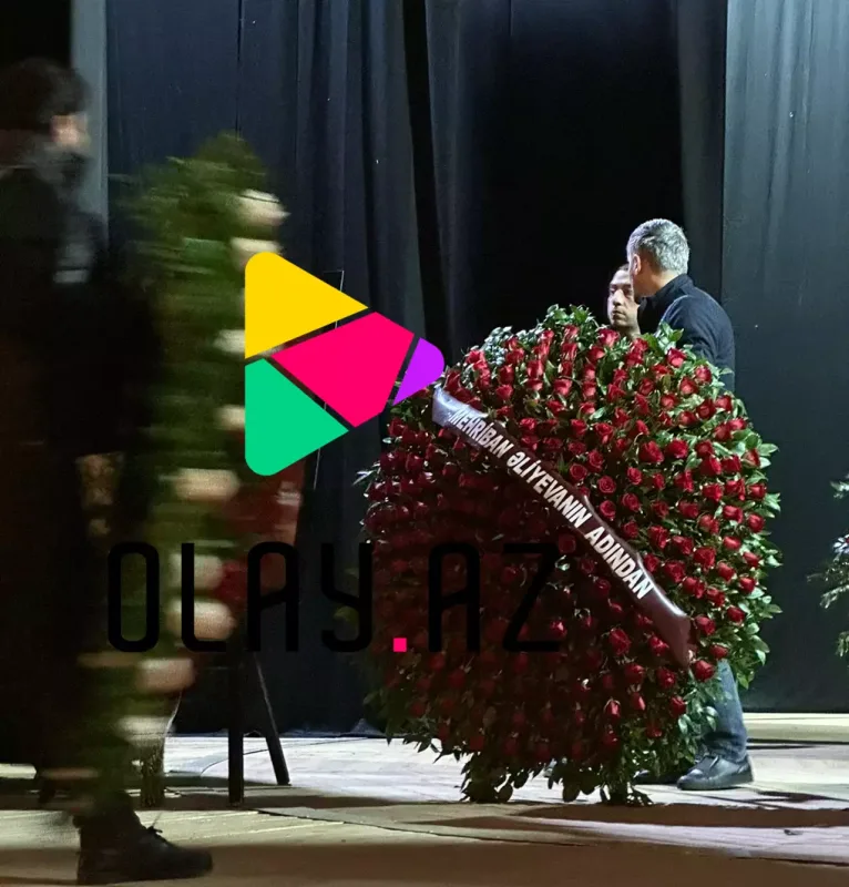 Mehriban Əliyeva Aygün Bəylərlə vidaya əklil göndərdi