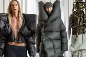 Modelyerin evində qəribə dəfilə...