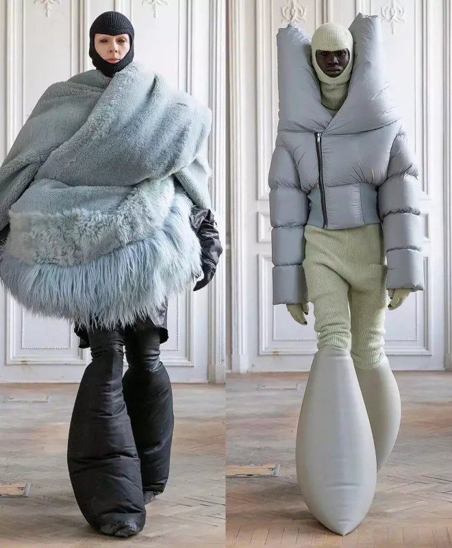 Modelyerin evində qəribə dəfilə...