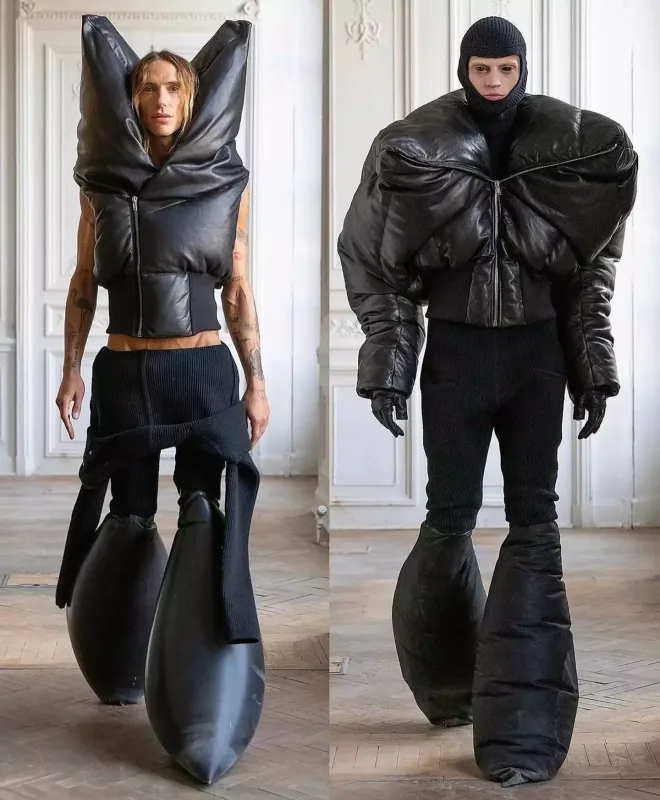 Modelyerin evində qəribə dəfilə...