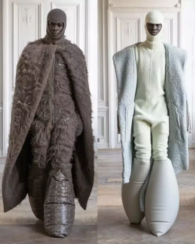 Modelyerin evində qəribə dəfilə...