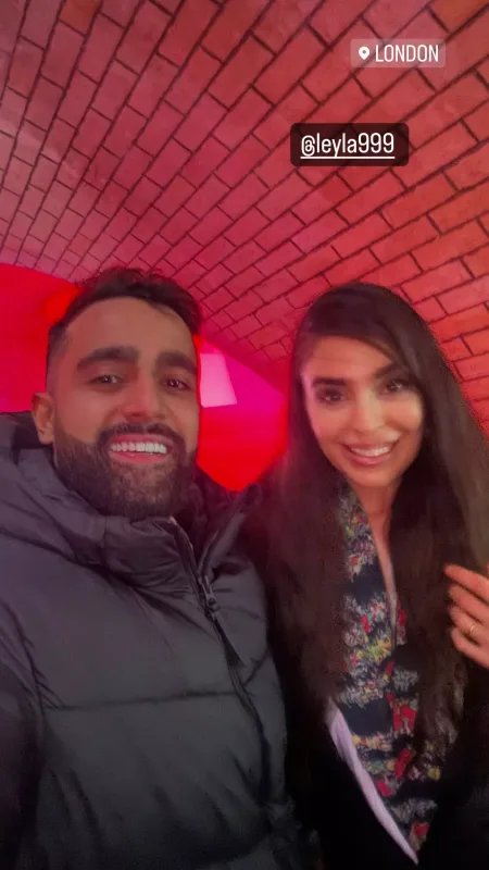 Hüseyn Leyla Əliyeva ilə Londonda