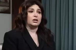 Əhali ilə görüşdə ağlamaqdan danışa bilmədi