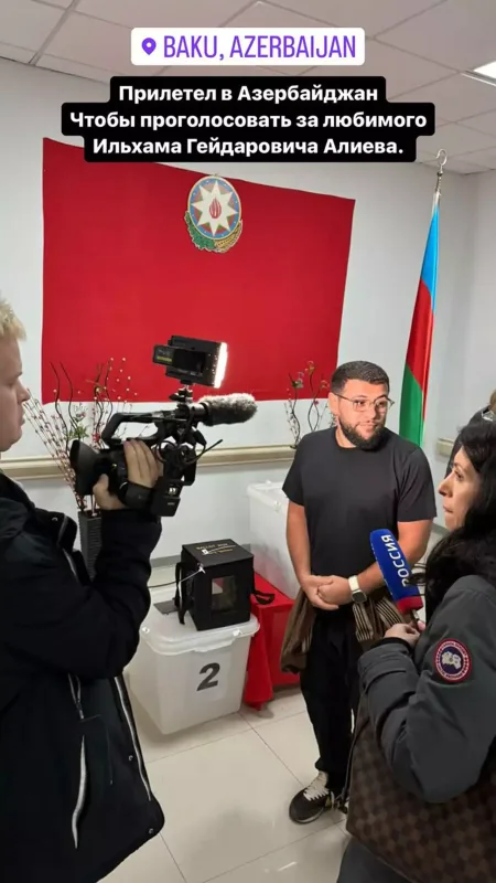 Navai səs vermək üçün Bakıda