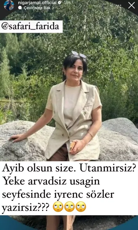 Nigar qızına pis şərh yazan qadını ifşa etdi