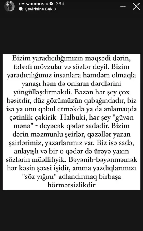 Muradın fikirləri “Rəssam”ı qəzəbləndirdi