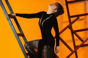 Lalə Məmmədovadan nərdivanda fotolar