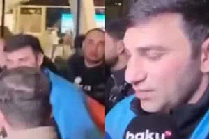 Kamil Bakıda izdihamla qarşılandı