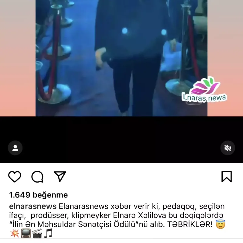 İnstaqramını xəbər səhifəsi etdi - “Prodüser, bəstəkar, pedaqoq….”