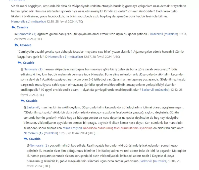 Vikipediyaçılarımız şəhidlərimizin məqalələrini silirlər