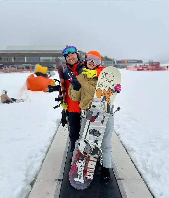 Aysellə İlkinin qar tətili