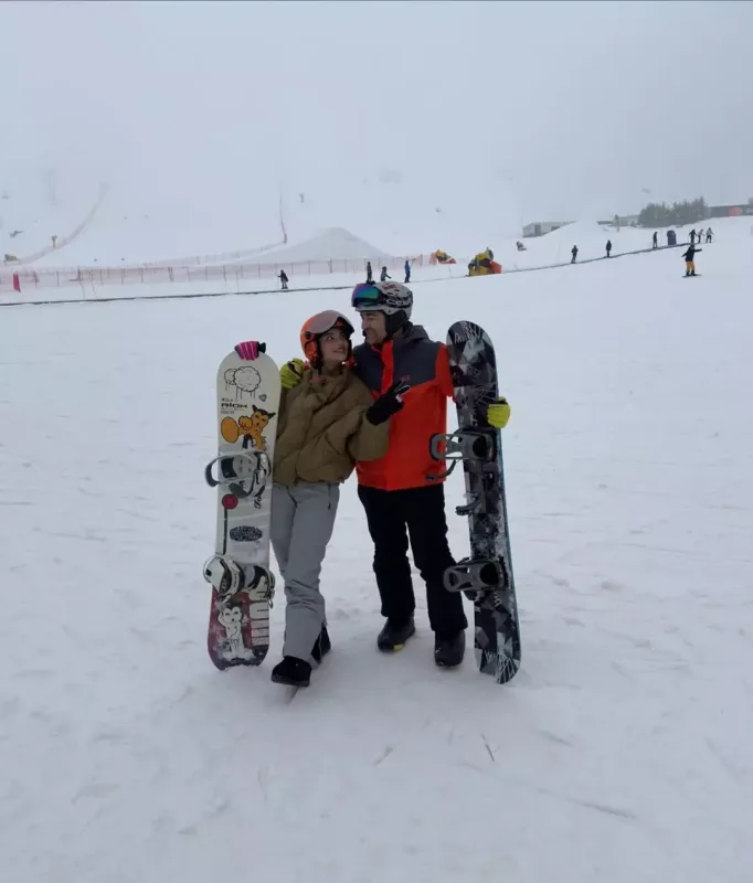 Aysellə İlkinin qar tətili