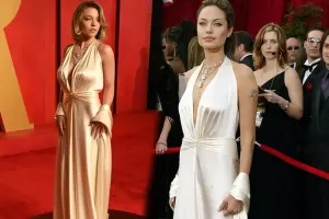 Ancelinanın 20 il öncəki libasını geyindi