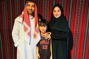 Xatirə əri ilə Abu Dabidə kamera qarşısında