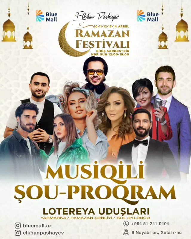 “Blue Mall”da möhtəşəm Ramazan festivalı!