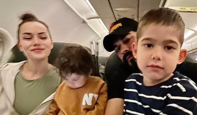 Fahriyeylə Burakın ailə fotoları