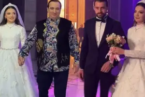 Xalq artistinin qızının toyundan görüntülər - Yenilənib