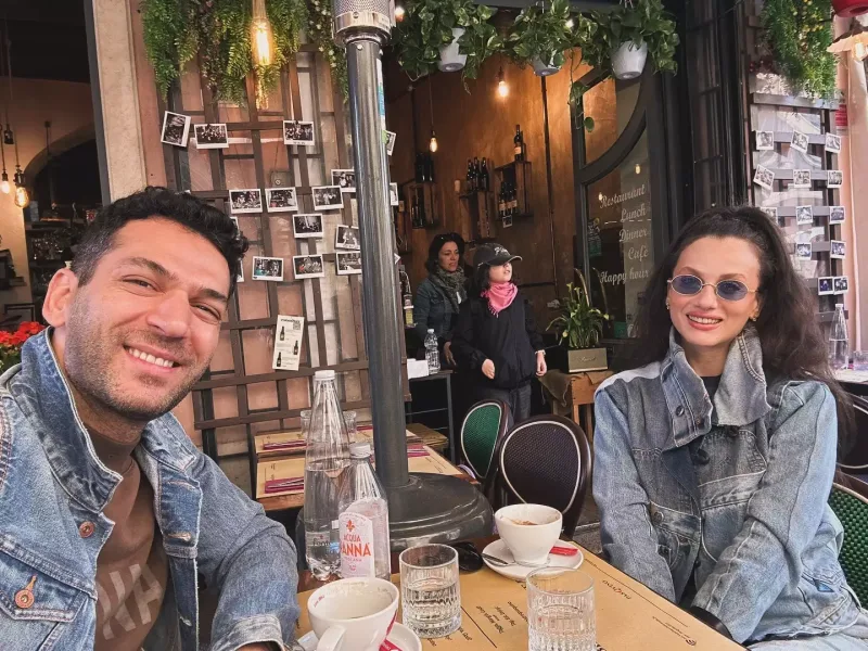 Murat xanımı ilə İtaliyada