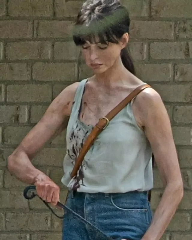 Yeni filminin çəkilişlərində görüntüləndi