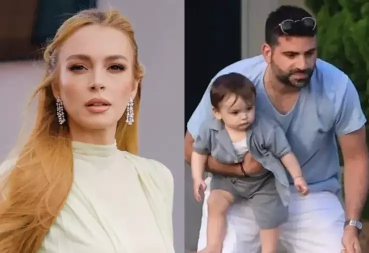 Lindsi Lohan əri və oğlu ilə Kaliforniyada...