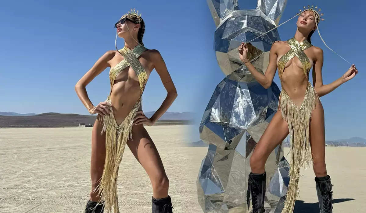 Azərbaycanlı model “Burning Man” festivalında yarıçılpaq!