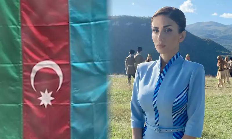 Leyla bayrağın bu formada asılmasını tənqid etdi