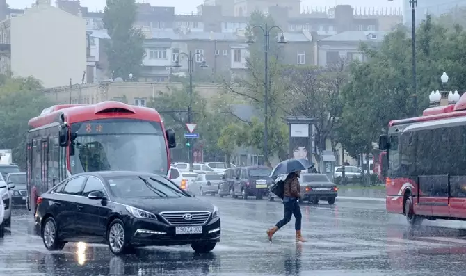 Sabah Bakıda yağış yağacaq