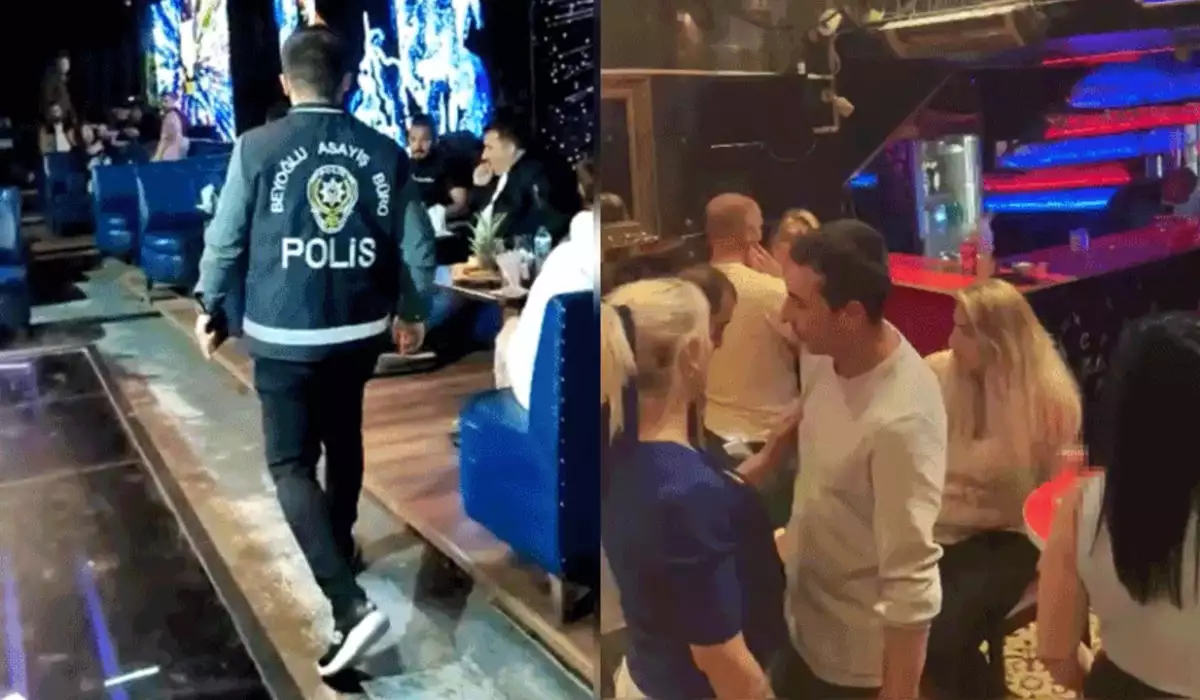 Gecə klubuna polis basqını - Video